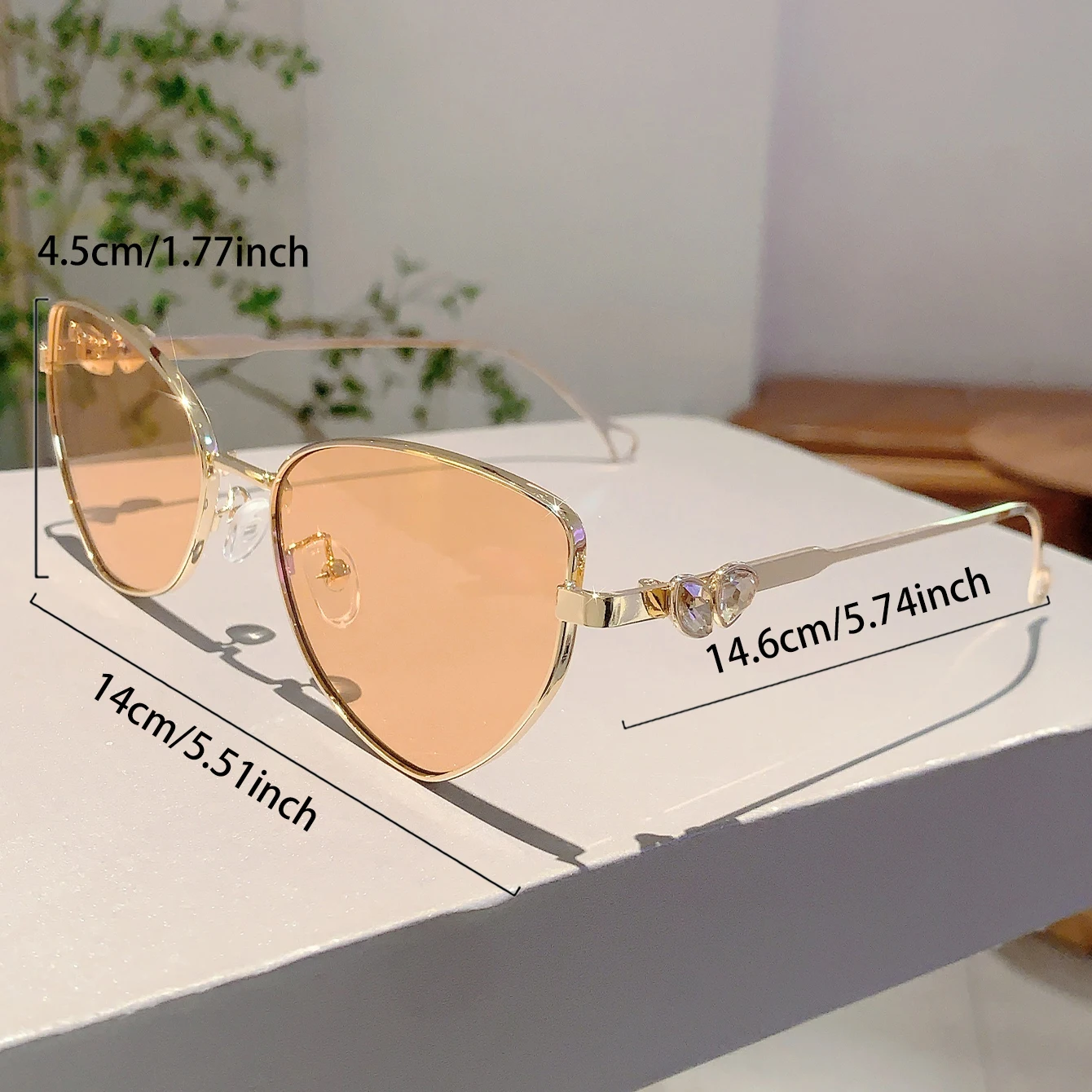 KAMMPT Vintage Cat Eye Sunglasses Women 2024 New Retro Stylish Gradient Shades Trendy Fashion Brand Designer Pink Sun Glasses