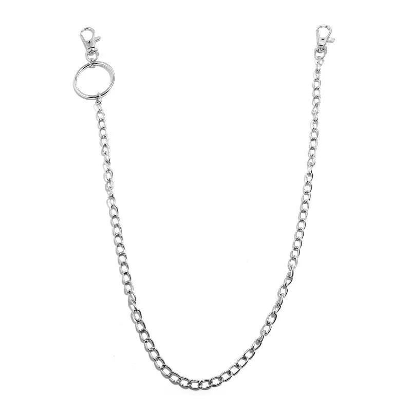 Metal Punk Rock Layered Chain Keychains For Men Women Waist Key Chain Wallet Jeans Hip-hop Pants Belt Chains Jewelry Accessories