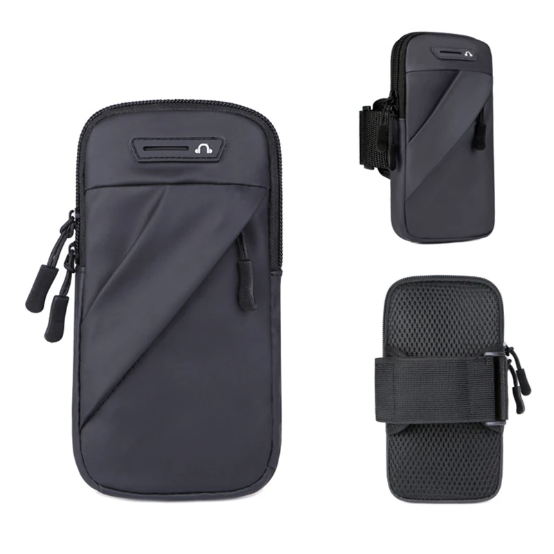 Phone Arm Bag With Headphone Jack Waterproof Breathable Sports Running Phone Holder Gym Mobile Phone Holder Jogging Bags