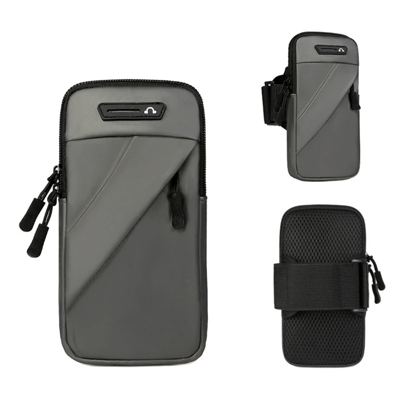 Phone Arm Bag With Headphone Jack Waterproof Breathable Sports Running Phone Holder Gym Mobile Phone Holder Jogging Bags