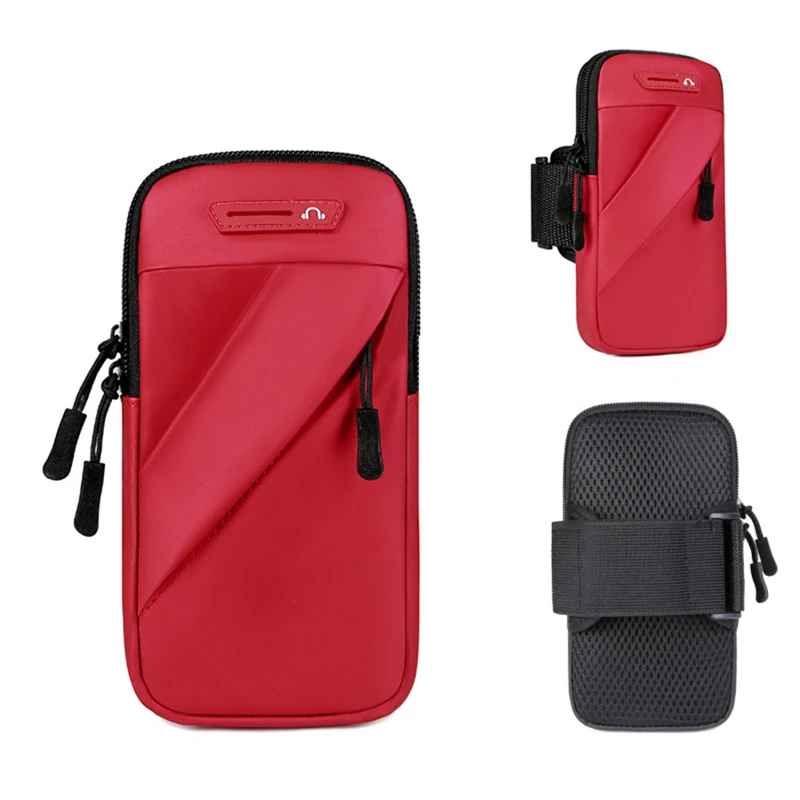 Phone Arm Bag With Headphone Jack Waterproof Breathable Sports Running Phone Holder Gym Mobile Phone Holder Jogging Bags