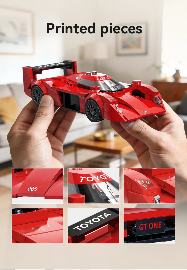 CaDA Toyota GT One Collectible Building Blocks Set - Educational Assembly Toy for Boys And Girls Ideal Birthday Gift