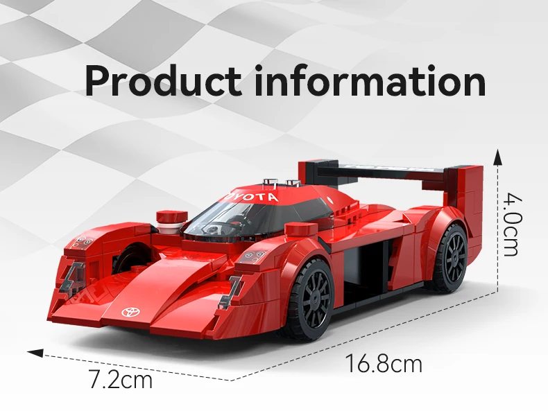CaDA Toyota GT One Collectible Building Blocks Set - Educational Assembly Toy for Boys And Girls Ideal Birthday Gift