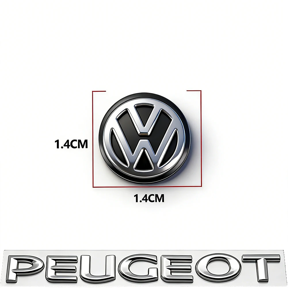5/10Pcs 14mm Car Remote Key Stickers Badge Emblem Car Accessories For VW Scirocco Polo T5 Passat b6 Golf mk5 Tiguan Jetta CC MK7