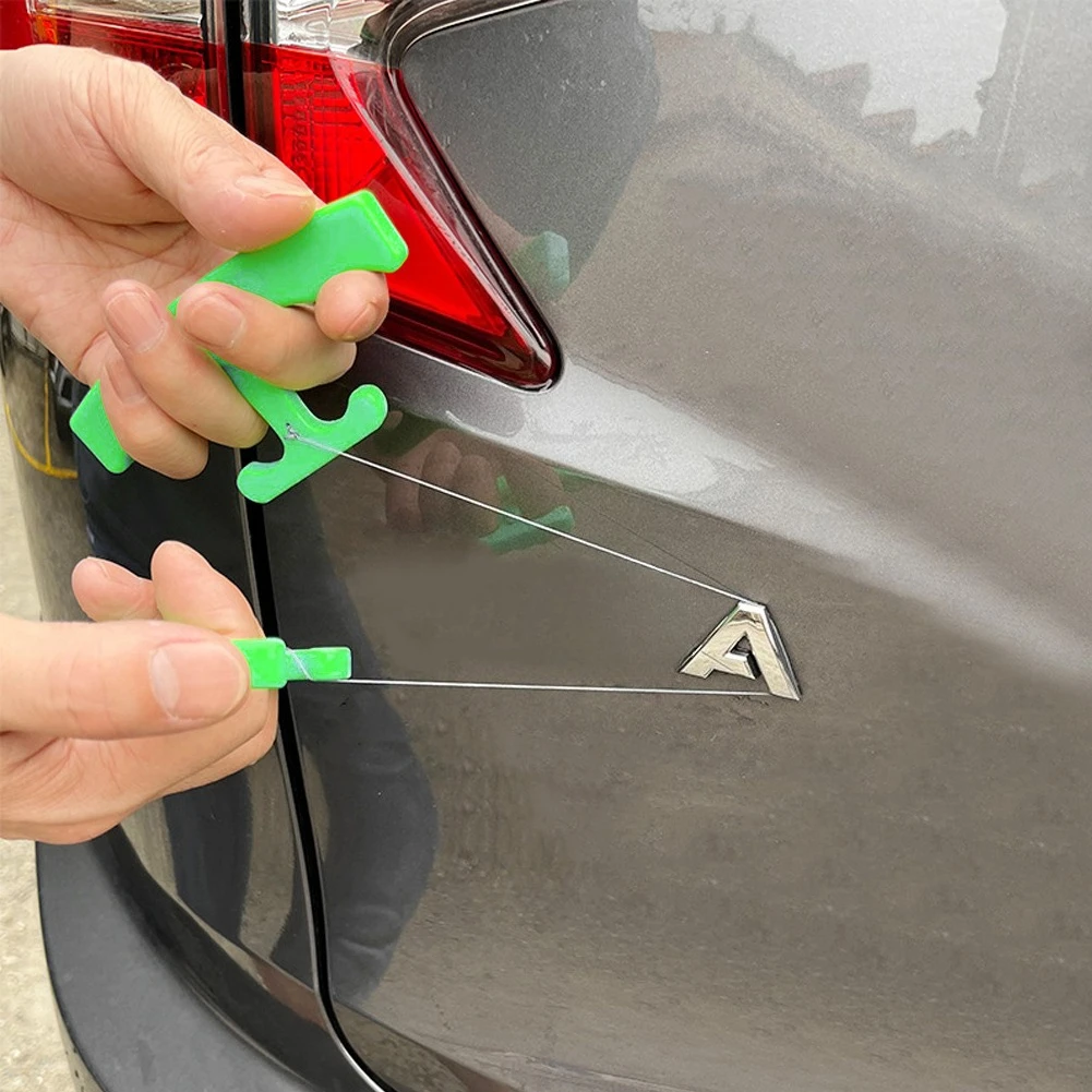 Car Emblem Remover Useful Ergonomic Portable Logo Remove Kit Green Sticker Remover Tool Labor-Saving Auto Sticker Remover