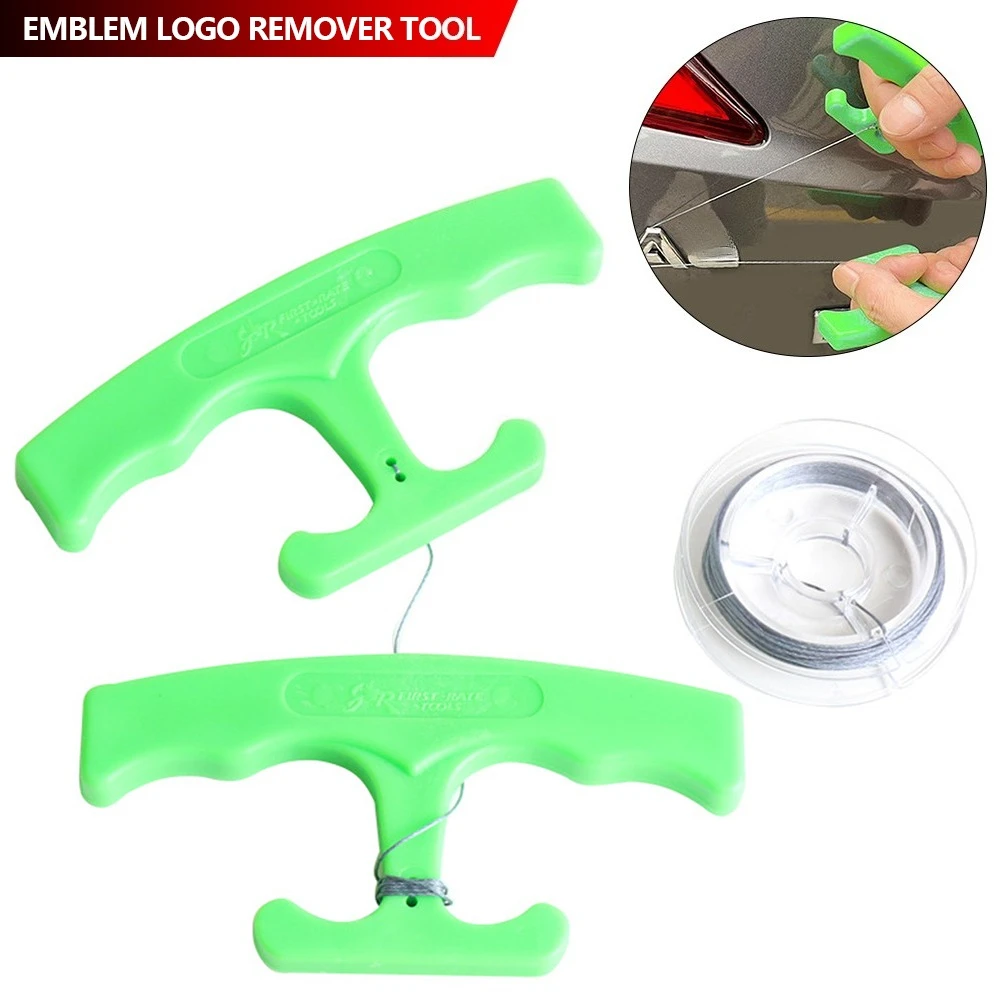 Car Emblem Remover Useful Ergonomic Portable Logo Remove Kit Green Sticker Remover Tool Labor-Saving Auto Sticker Remover