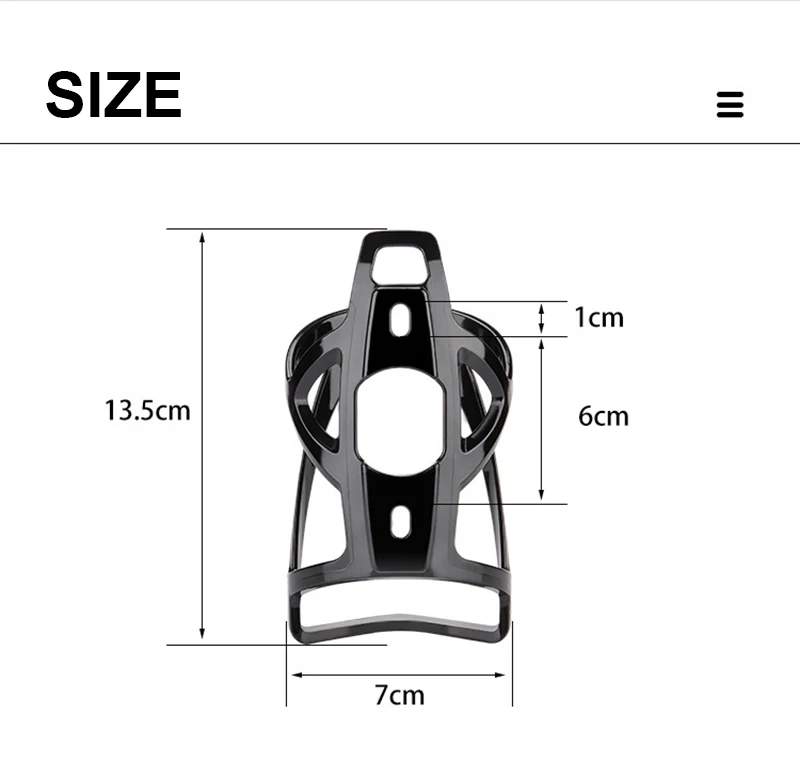 Toptrek Bicycle Bottle Holder MTB Accessorie Bottle Rack Road Bike Holder Lightweight Bottle Cage Durable Cycling Accessory