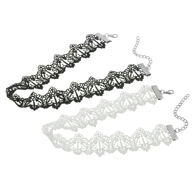White Black Lace Choker Necklace Torques Women Collar Necklaces Jewelry Women Statement Female Jewelry Gift