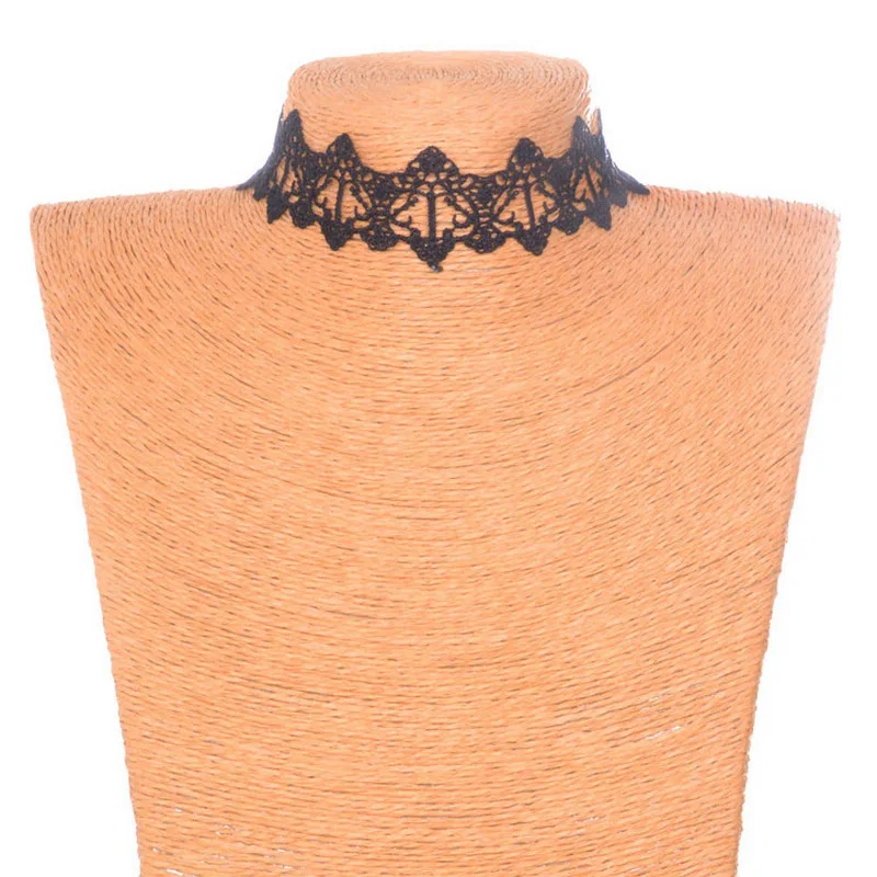 White Black Lace Choker Necklace Torques Women Collar Necklaces Jewelry Women Statement Female Jewelry Gift