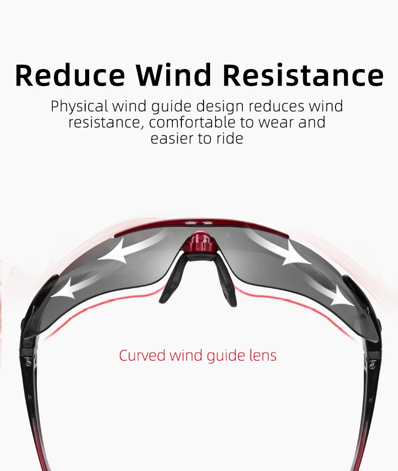 ROCKBROS Cycling Polarized glasses Bike Sunglasses Outdoor Sports Sunglasses MTB PC Goggles Eyewear 5/3 Lens Bicycle Accessory