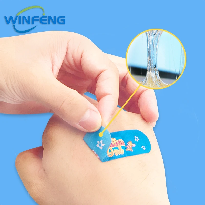 100Pcs Waterproof Cartoon Band-Aids Hemostasis Adhesive Bandage First Aid Kit Emergency Medical Dressing Sticking Plaster