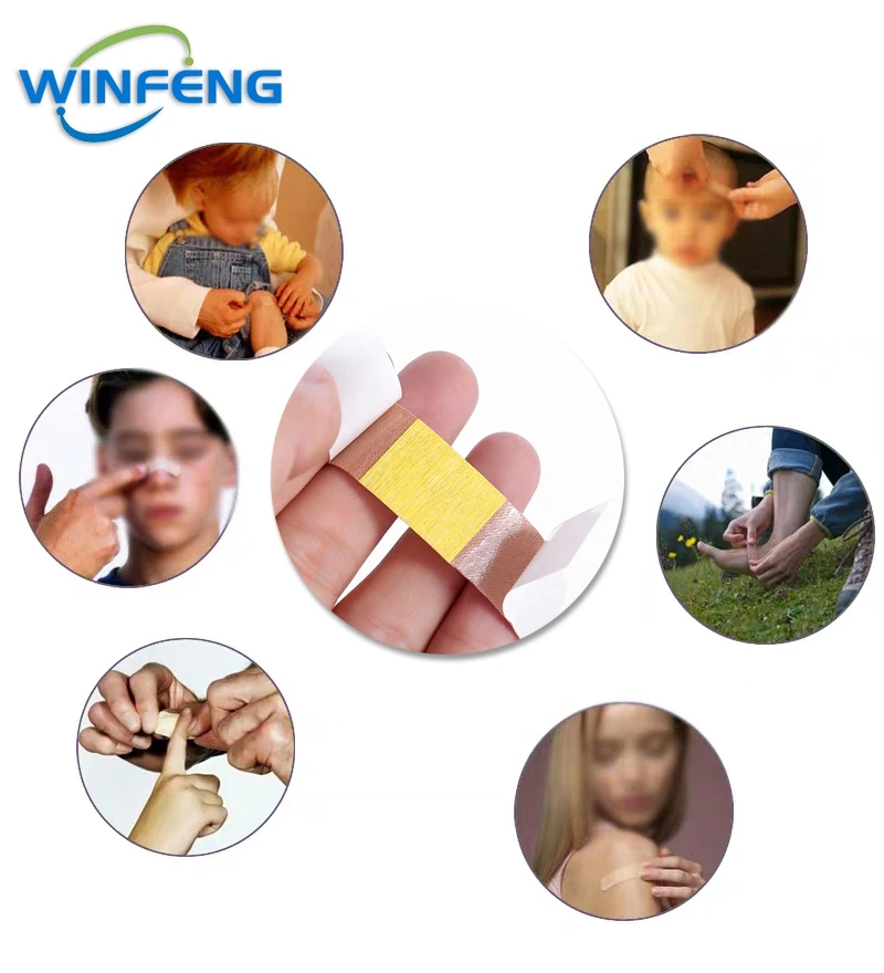 100Pcs Waterproof Cartoon Band-Aids Hemostasis Adhesive Bandage First Aid Kit Emergency Medical Dressing Sticking Plaster