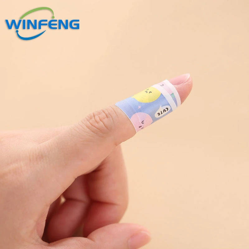 100Pcs Waterproof Cartoon Band-Aids Hemostasis Adhesive Bandage First Aid Kit Emergency Medical Dressing Sticking Plaster