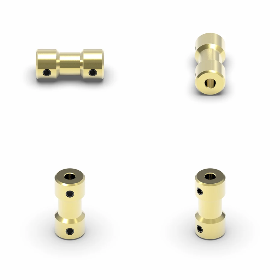 GKTOOLS D9L20 2mm/2.3mm/3mm/3.17mm/4mm/5mm/6mm Brass Flexible Motor Shaft Coupling Coupler Motor Transmission Connector