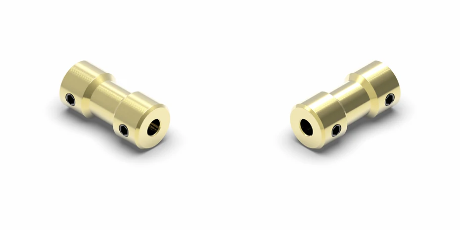 GKTOOLS D9L20 2mm/2.3mm/3mm/3.17mm/4mm/5mm/6mm Brass Flexible Motor Shaft Coupling Coupler Motor Transmission Connector