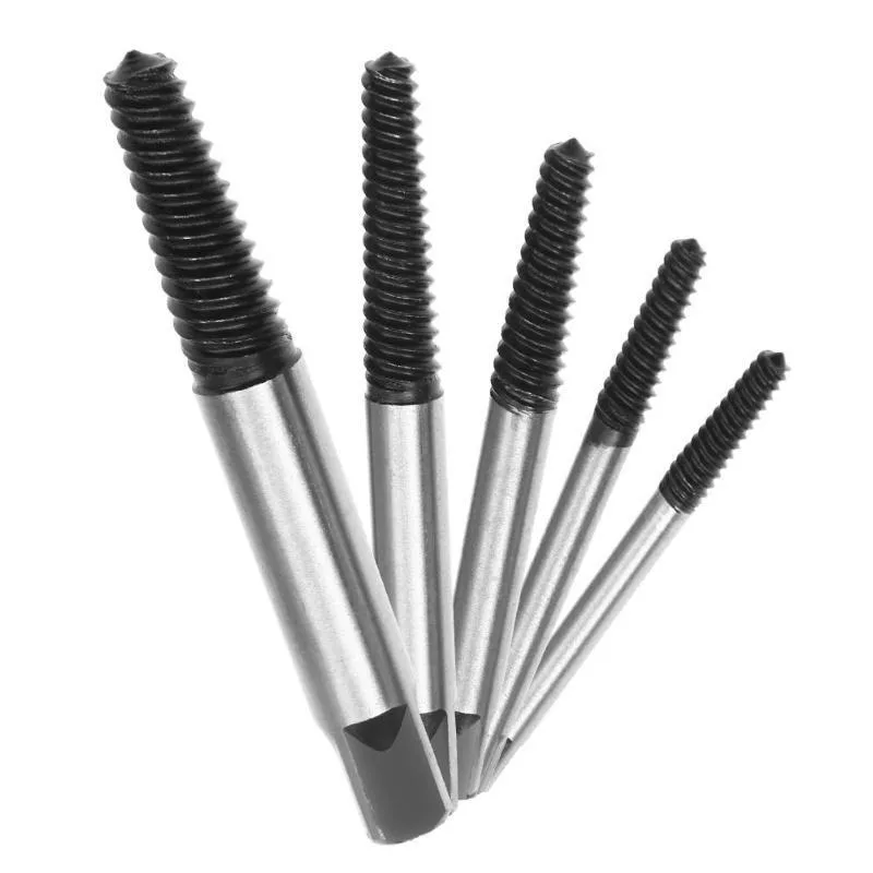 Damaged Broken Screw Remover Extractor Drill Bits 5/6Pcs Steel Durable Easy Out Remover Center Drill Damaged Bolts Remover Tool