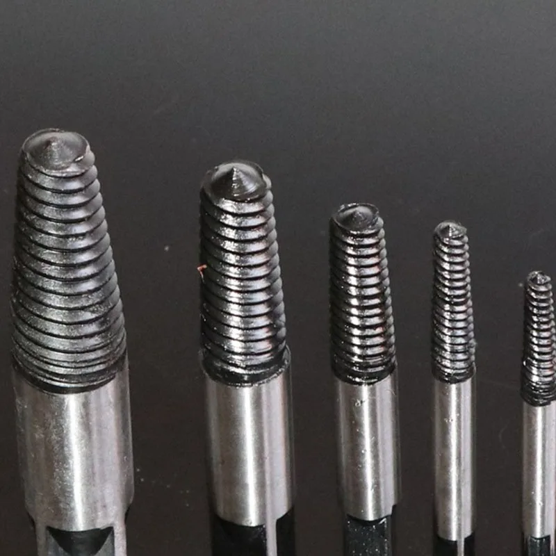 Damaged Broken Screw Remover Extractor Drill Bits 5/6Pcs Steel Durable Easy Out Remover Center Drill Damaged Bolts Remover Tool
