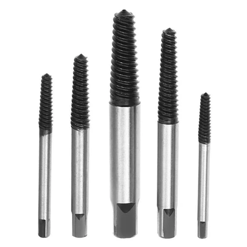 Damaged Broken Screw Remover Extractor Drill Bits 5/6Pcs Steel Durable Easy Out Remover Center Drill Damaged Bolts Remover Tool
