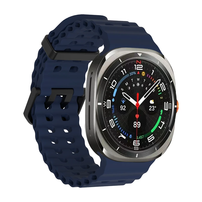 1:1 Marine Band For Samsung Galaxy Watch Ultra2 2026 Ultra 2025 2024 Strap Sport Silicone Bracelet For Samsung Galaxy Ultra 47mm