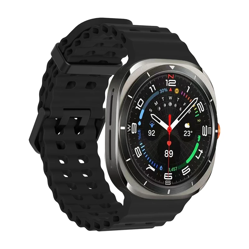 1:1 Marine Band For Samsung Galaxy Watch Ultra2 2026 Ultra 2025 2024 Strap Sport Silicone Bracelet For Samsung Galaxy Ultra 47mm