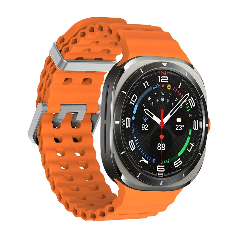 1:1 Marine Band For Samsung Galaxy Watch Ultra2 2026 Ultra 2025 2024 Strap Sport Silicone Bracelet For Samsung Galaxy Ultra 47mm