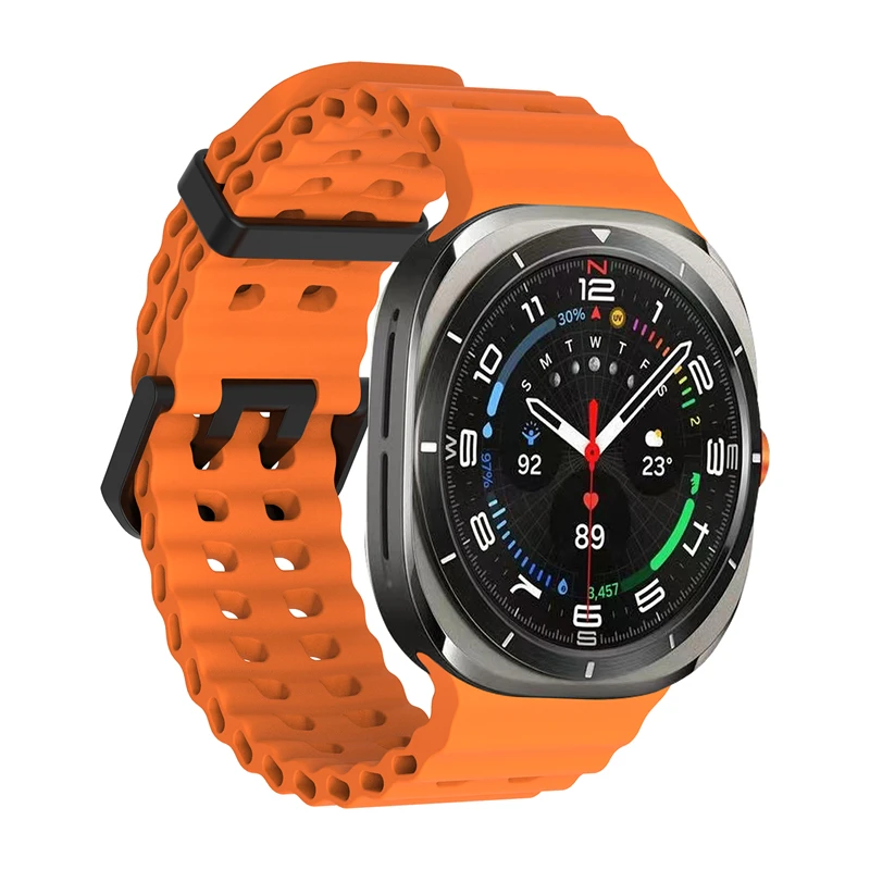 1:1 Marine Band For Samsung Galaxy Watch Ultra2 2026 Ultra 2025 2024 Strap Sport Silicone Bracelet For Samsung Galaxy Ultra 47mm