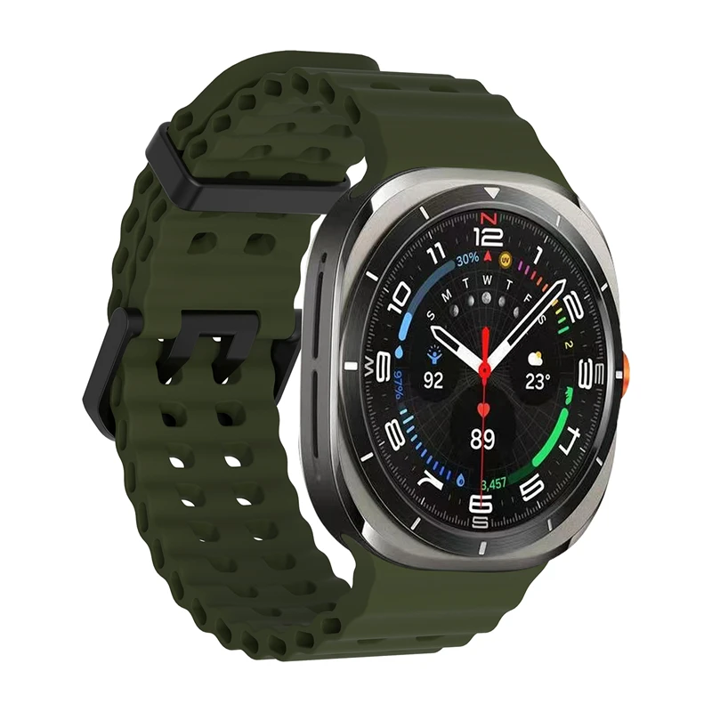 1:1 Marine Band For Samsung Galaxy Watch Ultra2 2026 Ultra 2025 2024 Strap Sport Silicone Bracelet For Samsung Galaxy Ultra 47mm