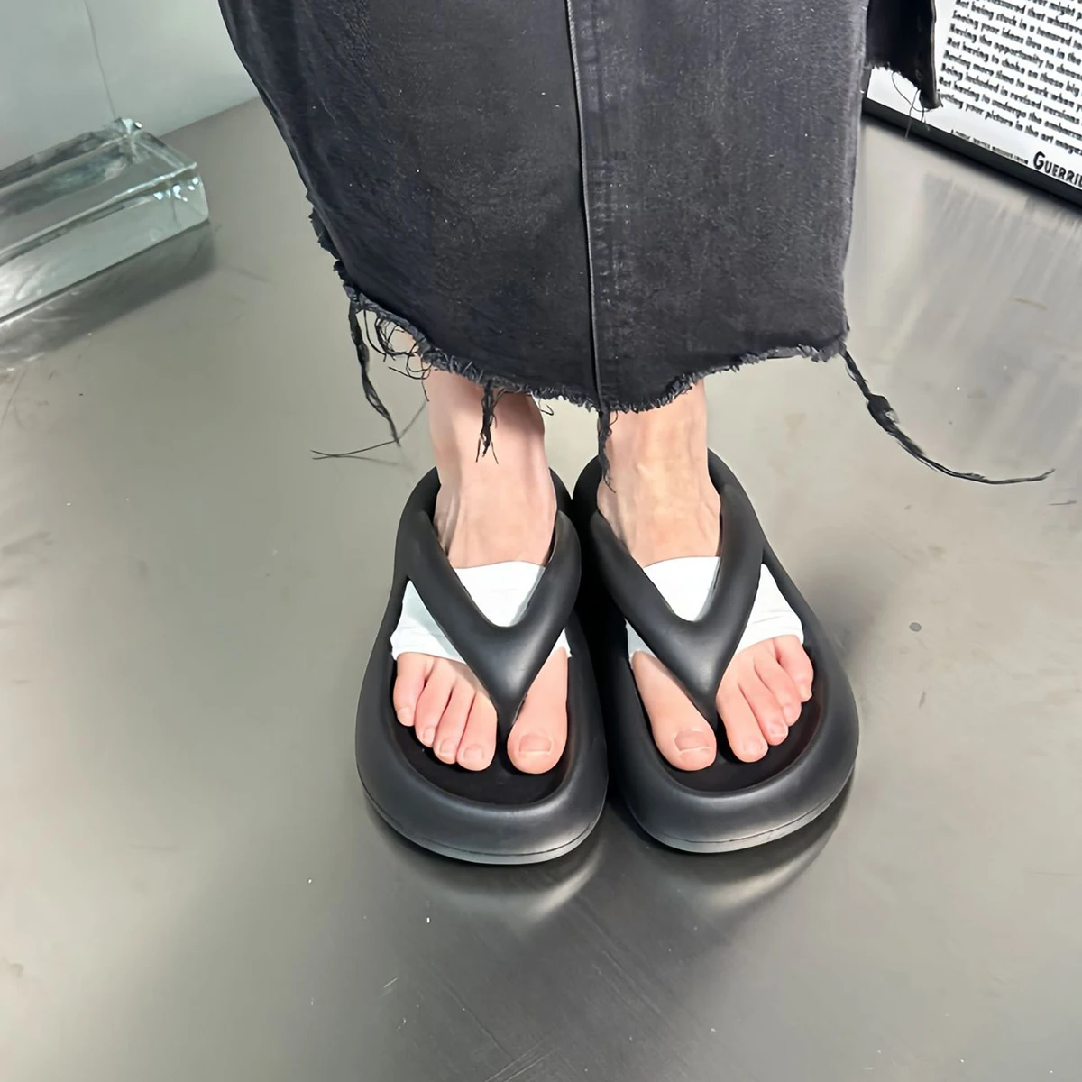 2 Pairs/7 Pairs Half-Foot Socks Summer Two-Toe Socks Women's Sweat Invisible Split Toe Socks Half Socks Flip-Flop Socks