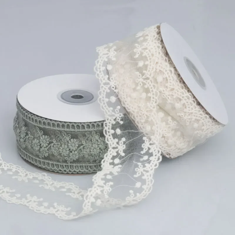 Lace Jacquard Embroidery Hollow Lace Ribbon DIY Bow Hair Accessories Flower Packaging Straw Hat Clothes Edge Ribbon