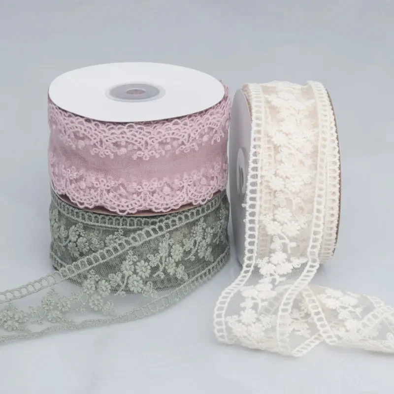 Lace Jacquard Embroidery Hollow Lace Ribbon DIY Bow Hair Accessories Flower Packaging Straw Hat Clothes Edge Ribbon