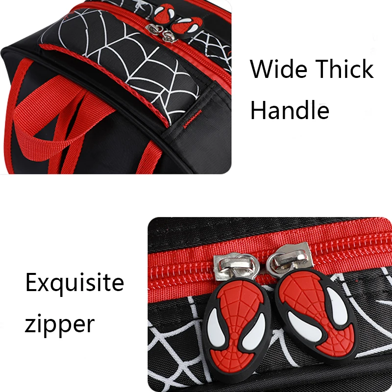 3D three-dimensional Cartoon Spider Children's Shoulder Bag Teen Boy Girl Schoolbag Pencil Case 2Pcs Set Kid Backpack Waterproof