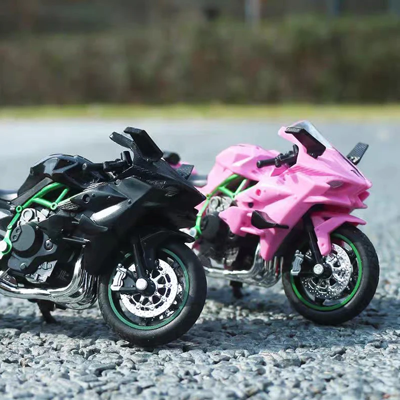1:18 Ninja Diecast Motorcycle Model Workable Shock-Absorber Toy For Children Gifts Toy Decoration