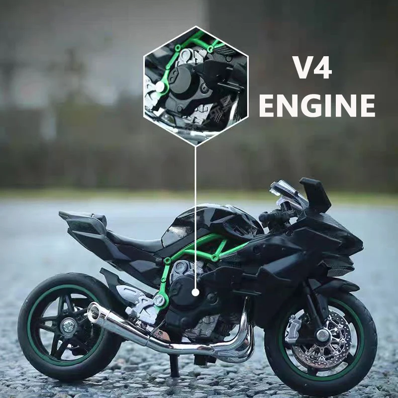1:18 Ninja Diecast Motorcycle Model Workable Shock-Absorber Toy For Children Gifts Toy Decoration