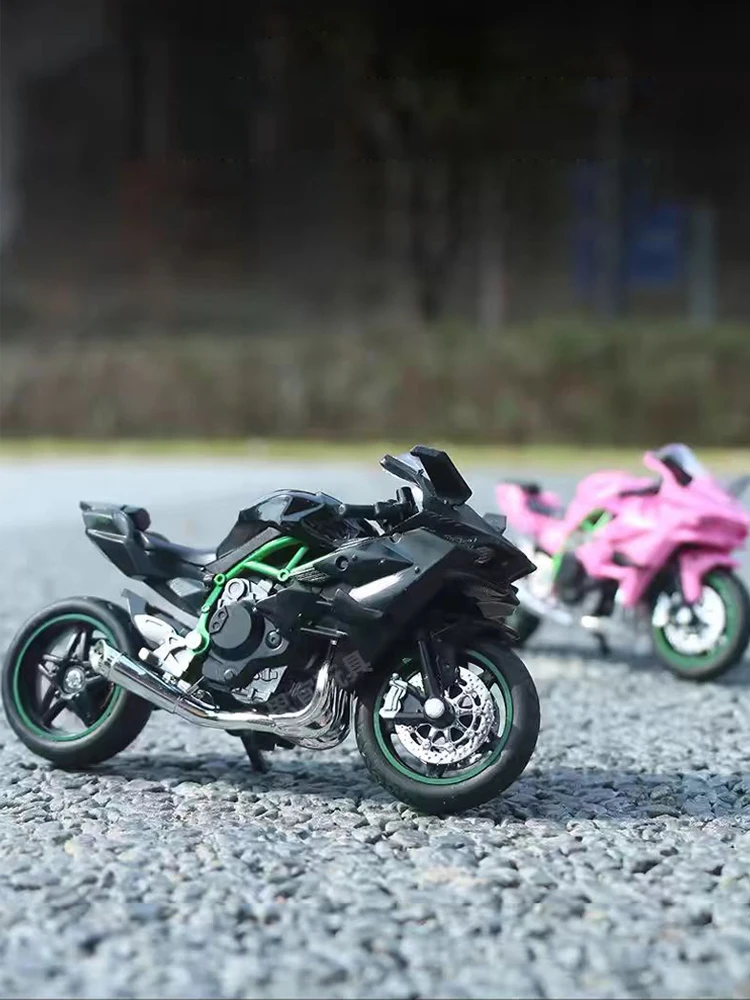 1:18 Ninja Diecast Motorcycle Model Workable Shock-Absorber Toy For Children Gifts Toy Decoration