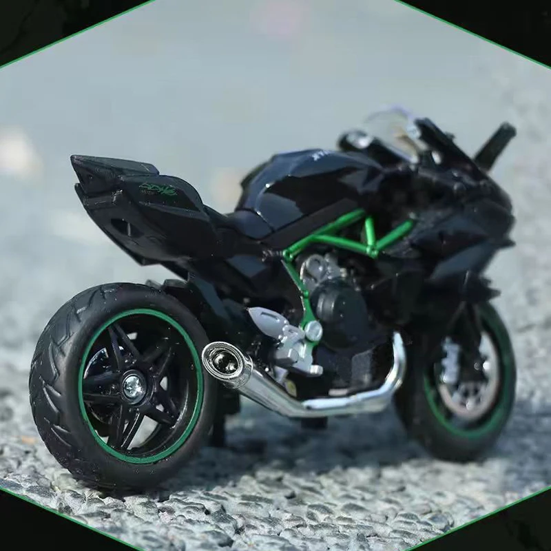 1:18 Ninja Diecast Motorcycle Model Workable Shock-Absorber Toy For Children Gifts Toy Decoration