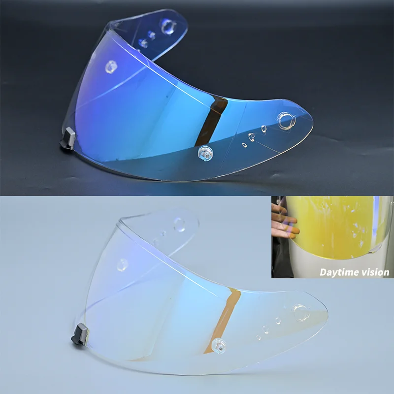 Helmets Visor For Scorpion Exo 1400 Carbon, R1 & EXO 520 391 Motorcycle Helmet Lens Visor Plating Uv Protection Lens Faceshield