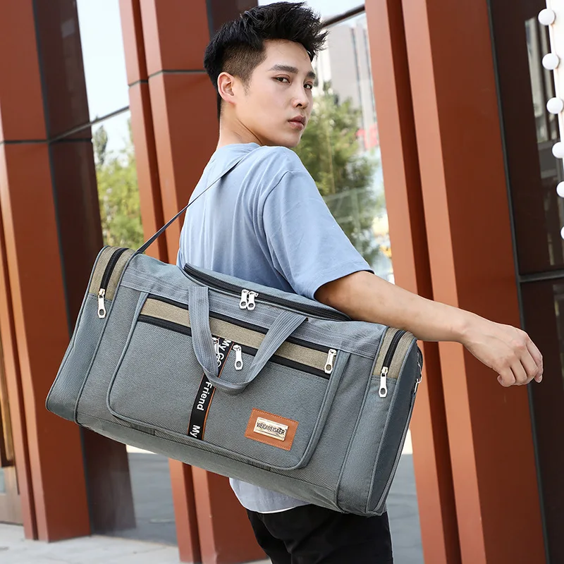 Travel Bag Large Capacity Handbag Portable Outdoor Carry Luggage Convenient Practical Male's Weekend Duffle Bags