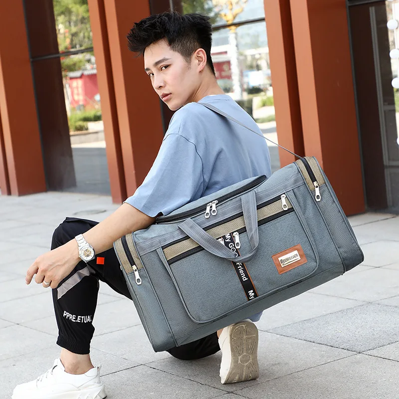 Travel Bag Large Capacity Handbag Portable Outdoor Carry Luggage Convenient Practical Male's Weekend Duffle Bags