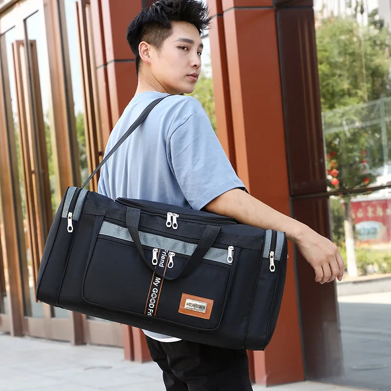 Travel Bag Large Capacity Handbag Portable Outdoor Carry Luggage Convenient Practical Male's Weekend Duffle Bags
