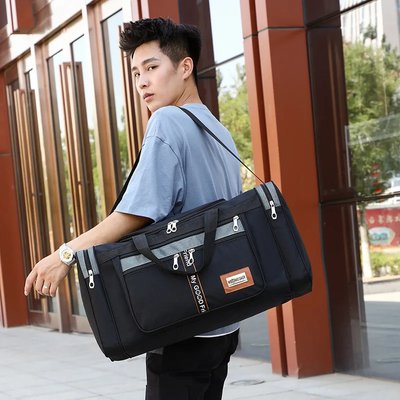 Travel Bag Large Capacity Handbag Portable Outdoor Carry Luggage Convenient Practical Male's Weekend Duffle Bags