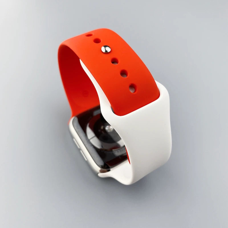Silicone Strap For Apple Watch Bands 45mm 44mm 40mm 41mm 49mm 42mm 46mm Sport bracelet iwatch series se 6 7 8 9 10 11 Ultra 3 2