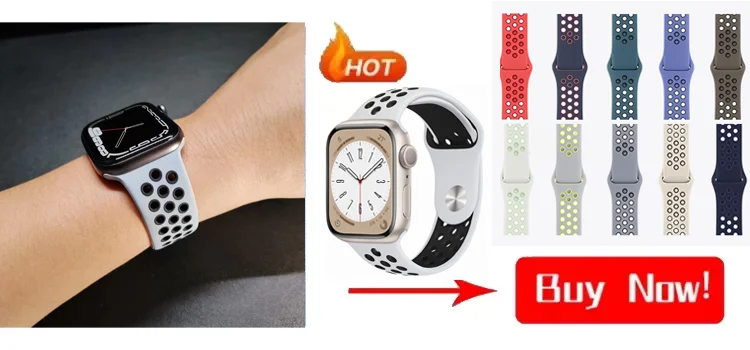 Silicone Strap For Apple Watch Bands 45mm 44mm 40mm 41mm 49mm 42mm 46mm Sport bracelet iwatch series se 6 7 8 9 10 11 Ultra 3 2