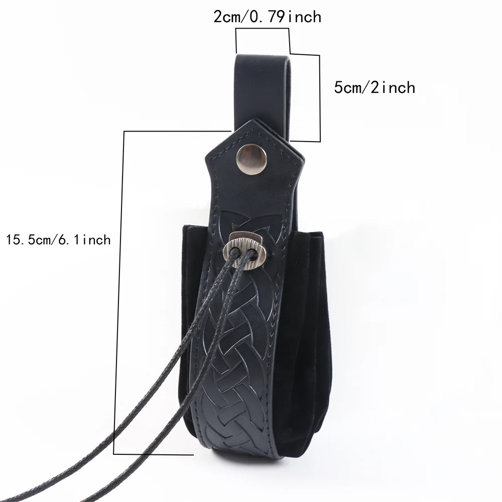 Medieval Leather Belt Cork Dark Magic Bottle Cover With 3 Glass Magic Bottles Renaissance Costume Props Retro Belt Accessory