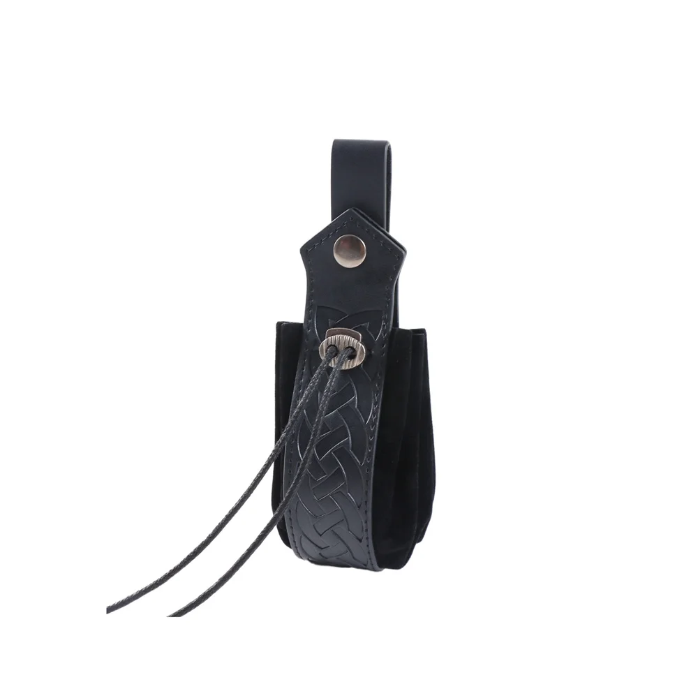 Medieval Leather Belt Cork Dark Magic Bottle Cover With 3 Glass Magic Bottles Renaissance Costume Props Retro Belt Accessory
