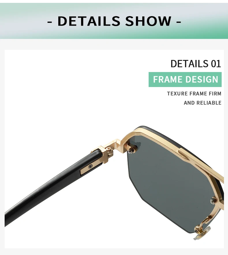 New Fashion Sunglasses Cool Men Vintage Brand Design Metal Square Sun Glasses Women Shades UV400 Oculos De Sol