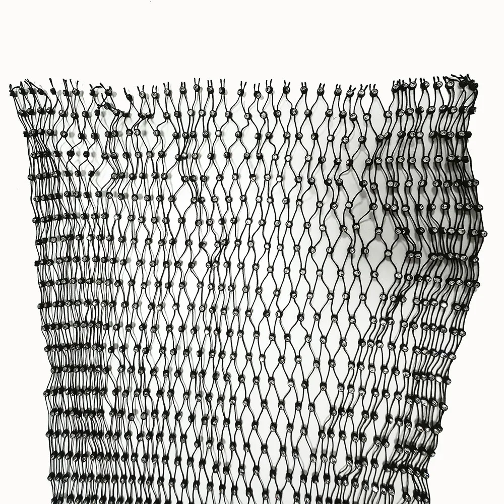 New European and American Mesh Hat, Elastic Fishing Net Hat, Hot Diamond Elastic Headband, Personalized Fishing Net Hat