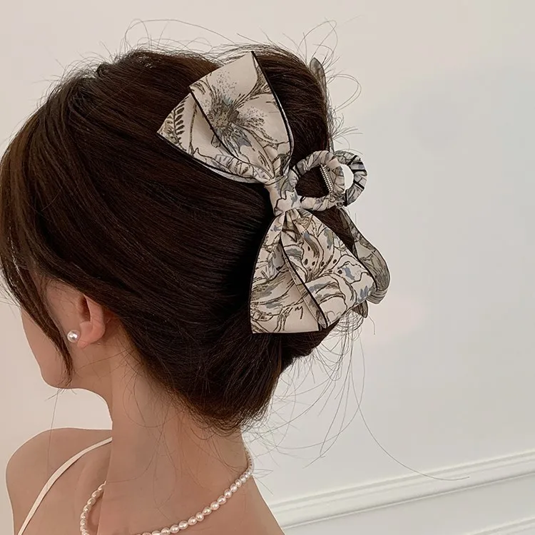 1pc Ink Fairy Style Large Butterfly Knot Hair Clip Women's New Chinese Style Headwear Hair Clip