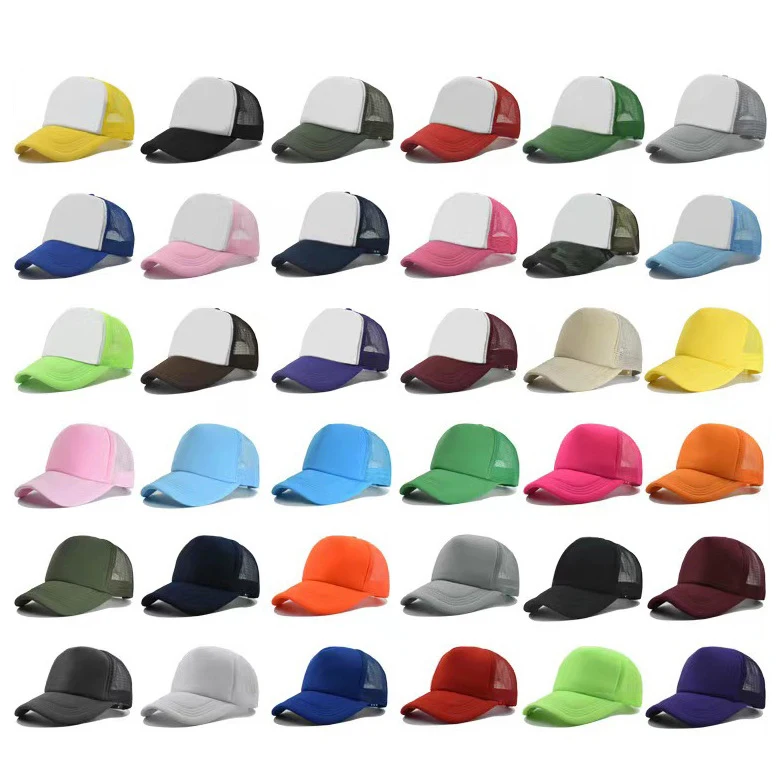 Customized Logo Mesh Baseball Caps Men Women 5 Panel Cheaper Trucker Hats Sports Team Snapback Caps Summer Sun Dad Hat Gorras
