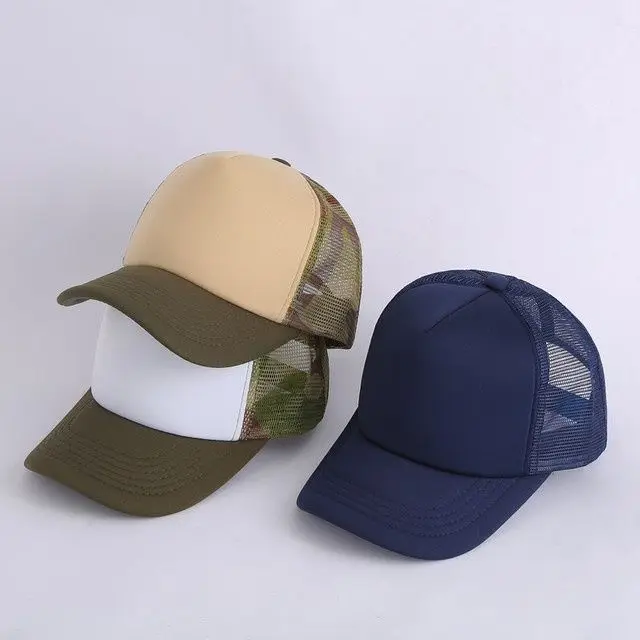 Customized Logo Mesh Baseball Caps Men Women 5 Panel Cheaper Trucker Hats Sports Team Snapback Caps Summer Sun Dad Hat Gorras