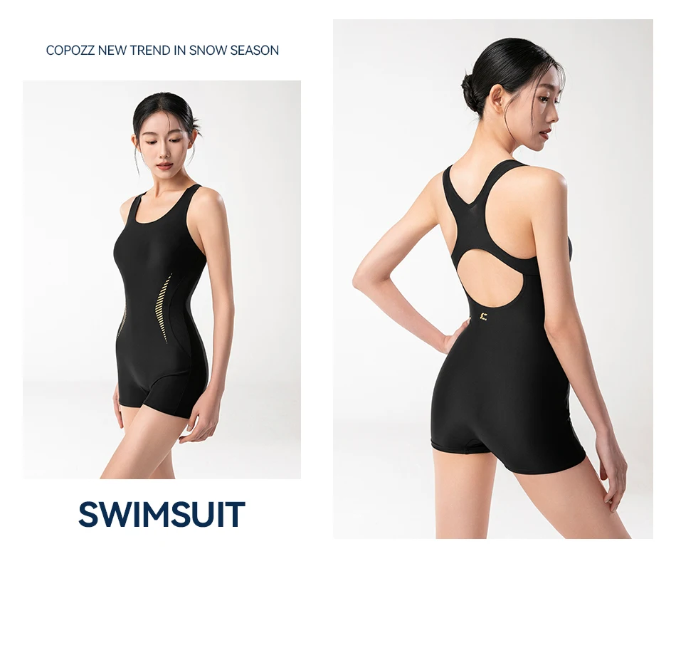 COPOZZ New Sleeveless Swimsuit Women One Piece Rash Guard Surf Bodysuit Female Swimwear Girl Monokini Bath Swimming Wear UPF 50+